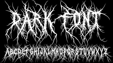 Dark Font - in the vein of oldschool Black Metal bands like Darkthrone