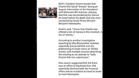 BREAKING NEWS EXCLUSIVE ] - Max Blumenthal Reports: : Charlie Kirk and the Israel Lobby!
