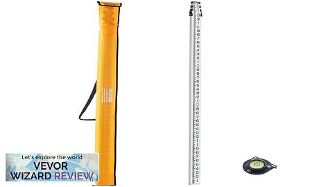 VEVOR Aluminum Grade Rod 16-Feet/10ths 4 Sections Telescopic Measuring RodDouble-Sided Review