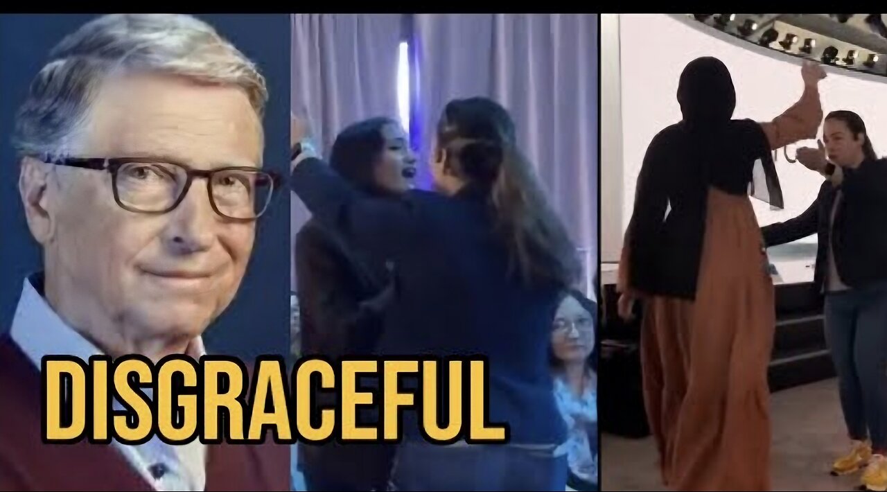 Bill Gates exposed as Microsoft event disrupted by female employees over Gaza