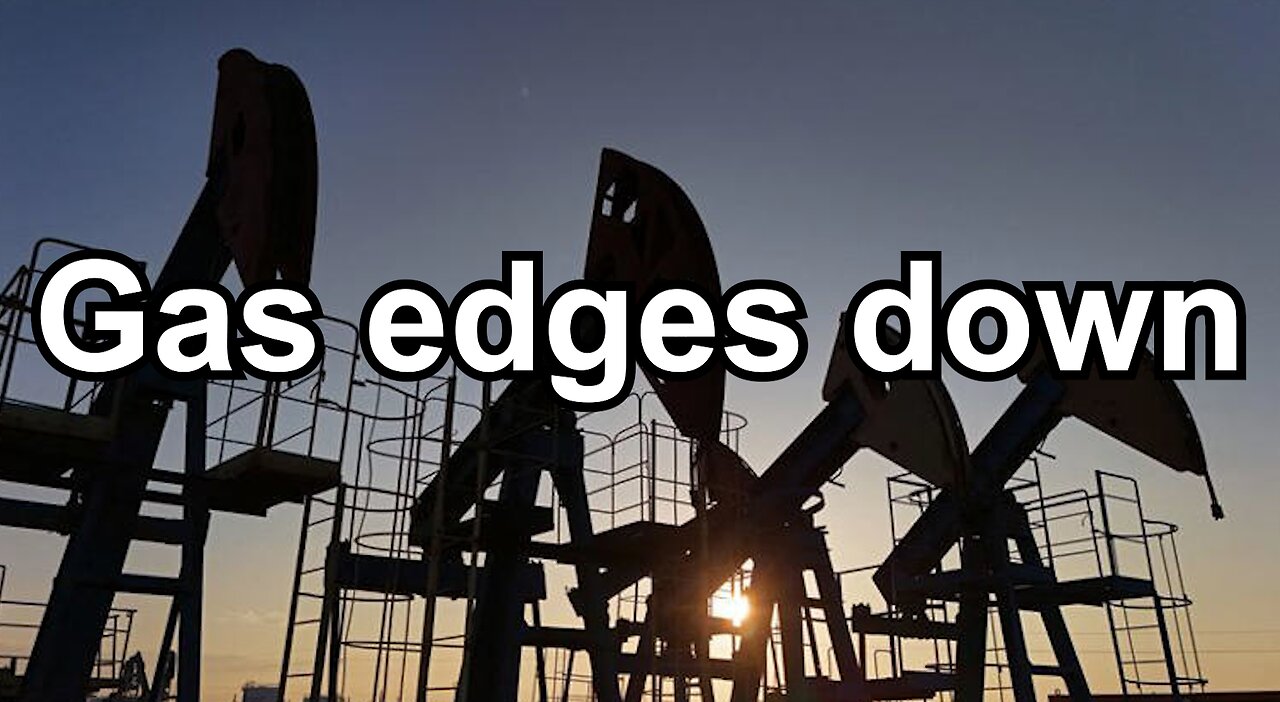 Gas edges down