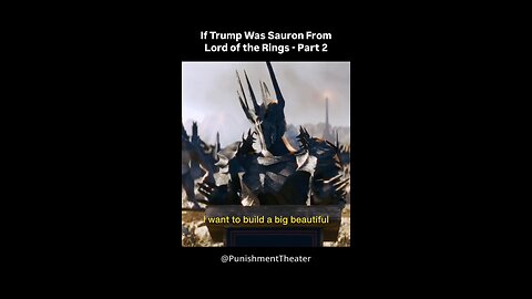 Donald Trump as Lord Sauron.