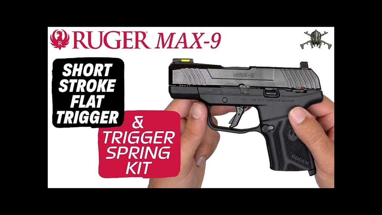 M*CARBO Ruger MAX-9 Short Stroke Flat Trigger & Trigger Spring Kit - Ruger MAX-9 Disassembly