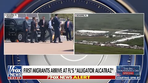 First migrants arrive at Florida's 'Alligator Alcatraz'