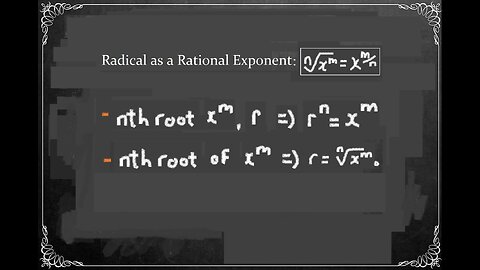 Inverse Function | Characteristics: EXTRA: The Radical as a Rational Exponent...p6