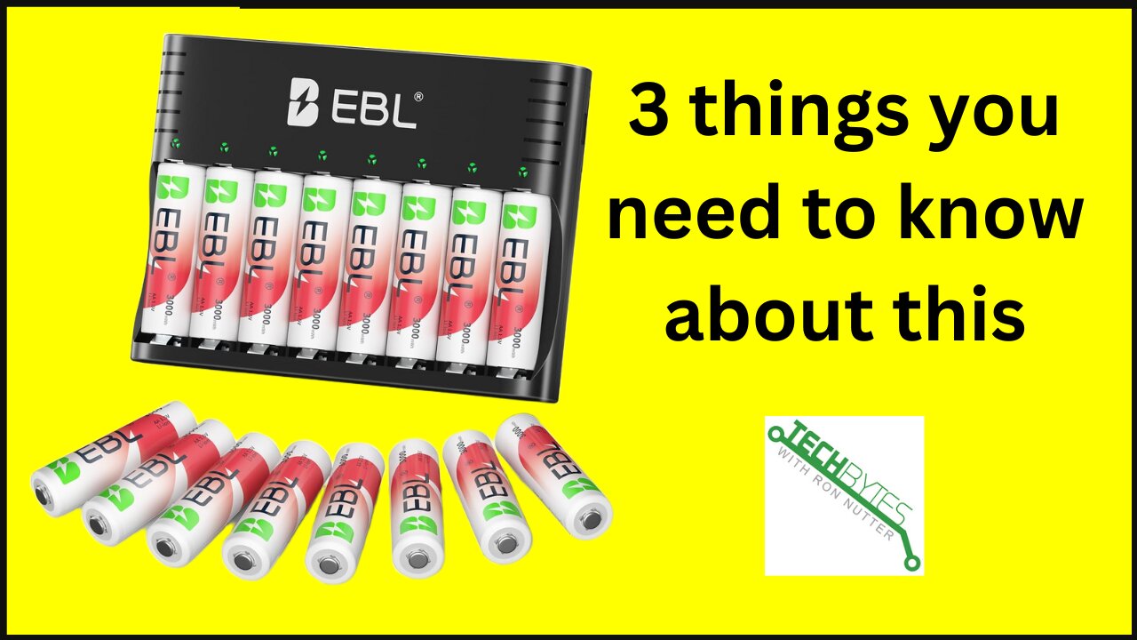 3 Things to know about the EBL Rechargeable AA Lithium Batteries with Charger 3000mWh