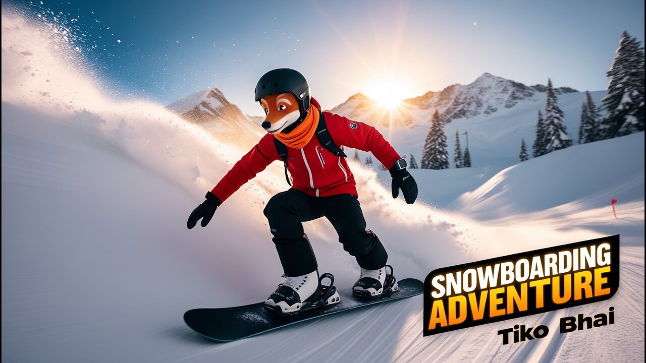 Epic Snowboarding Adventure 🏂 | Sunrise to Sunset on the Slopes with Tiko Bhai