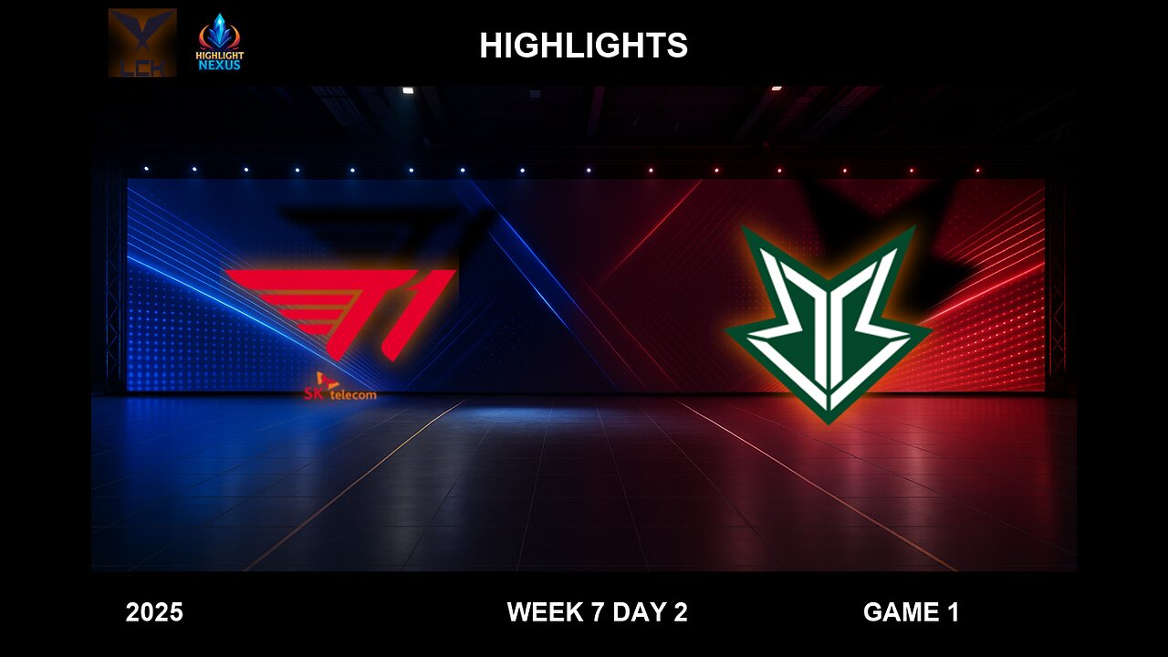 T1 vs BRO Highlights Game 1 - LCK W7D2 Split 2 2025 - T1 vs OKSavings Bro G1