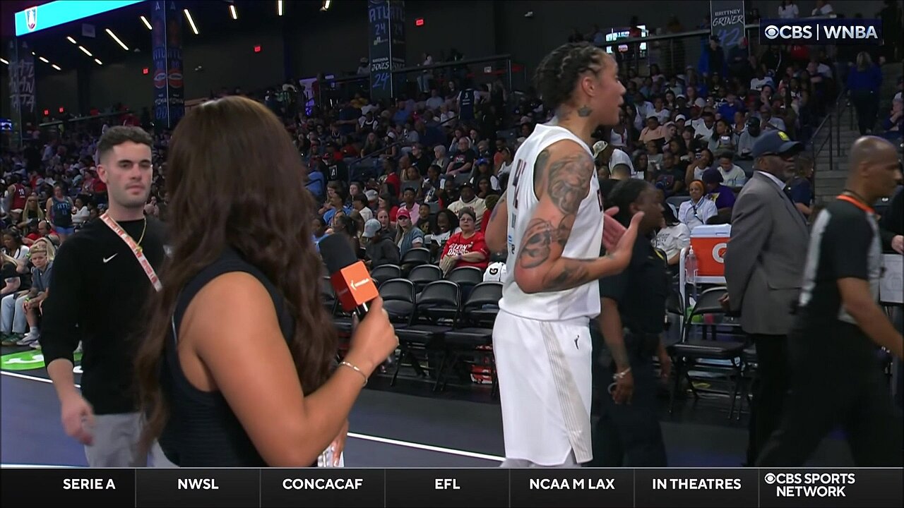 😂 Brittney Griner BERATES refs MID-INTERVIEW | Atlanta Dream WNBA women's basketball