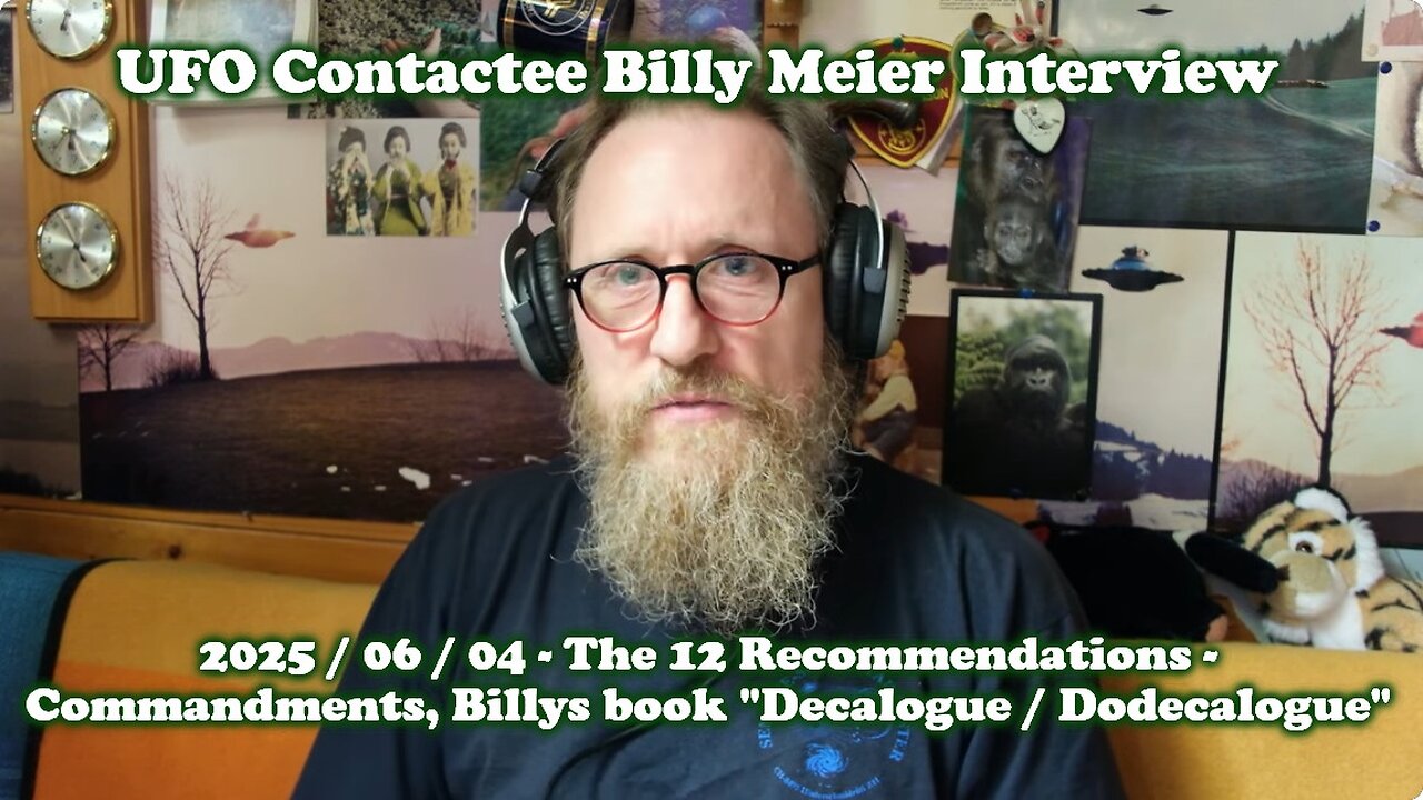 UFO Contactee Billy Meier Interview 06 04 2025 Decalogue⧸Dodecalogue 12 Commandments⧸Recommendations