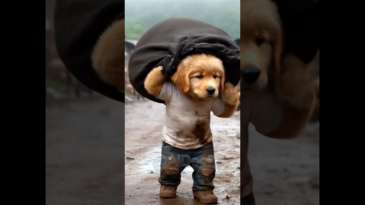 Dog working fuuny video
