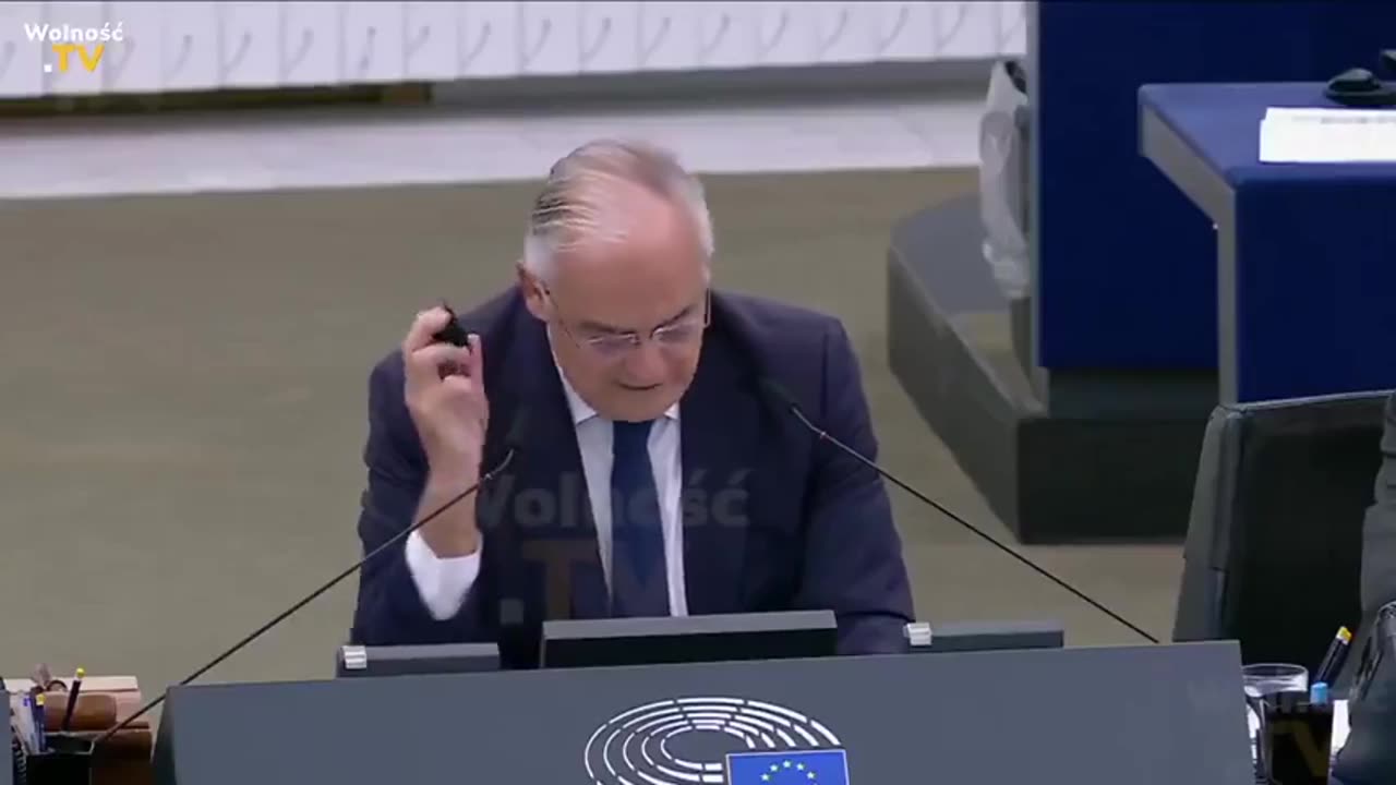 Watch as they cut the microphone and then talk about free speech…