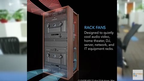 AC Infinity CLOUDPLATE T9-N, Rack Mount Fan Panel 3U, Intake Airflow, for Coolin