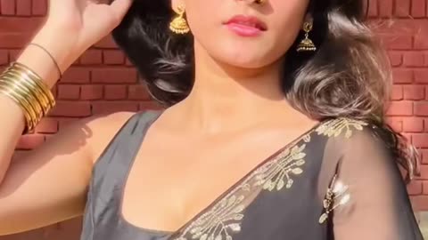 Most Beautiful Indian Girl With Black Saree