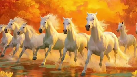 Horse like a unicorn