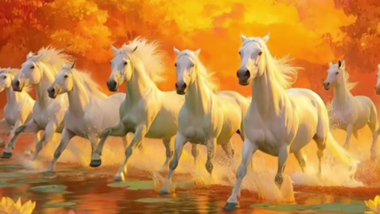 Horse like a unicorn