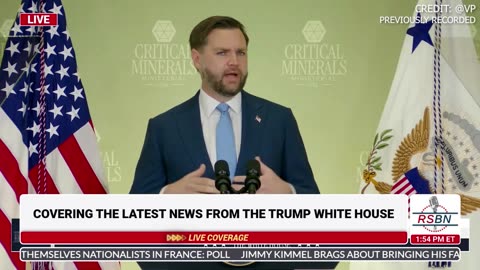 FULL SPEECH: Vice President Vance Speaks on the Importance of a Critical Mineral Reserve - 02/04/26