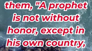 “A Prophet Without Honor” mark 6:4.#shortvideo #shorts #ytshorts #youtubeshorts #youtube #reels #yt