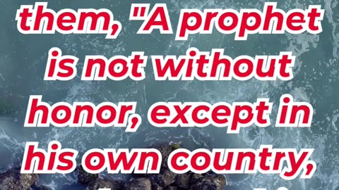 “A Prophet Without Honor” mark 6:4.#shortvideo #shorts #ytshorts #youtubeshorts #youtube #reels #yt