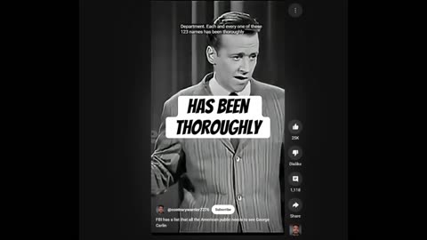 a young George Carlin explains how the FBLie does its investigate'n