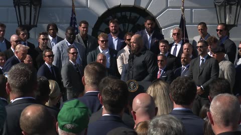 President Trump Participates in a Visit of the 2025 Super Bowl Champions - The Philadelphia Eagles