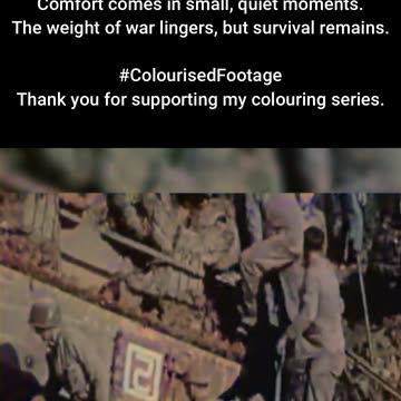 Echoes of War US Tank Crewman in Okinawa 1945 #ColourisedHistory