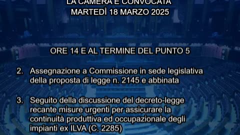 Roma - Camera - 19° Legislatura - 449° seduta -1- (18.03.25)