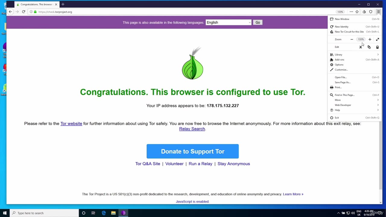 Tor Browser security