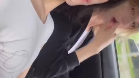 Two russian tgirls inside the cars