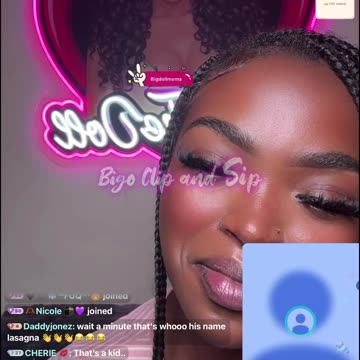 Liyah has lady in her box showing CeeCee's sons pic 7/19/25 #bigoclipandsip