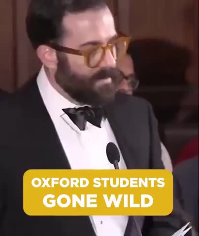 Oxford students screaming and chimping out at a guest speaker they disagree with