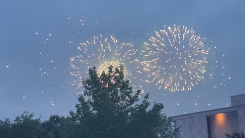 Fireworks Over National Mall as Activists Protest DC Military Parade