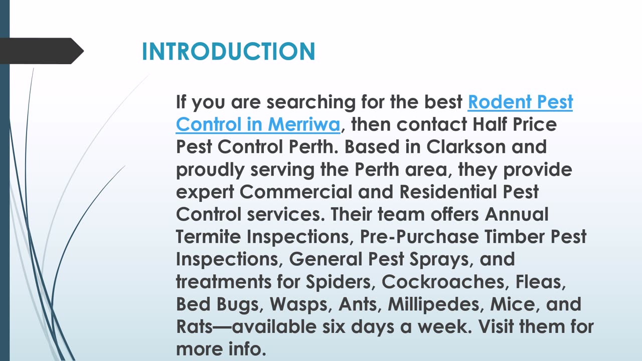 The best Residential Pest Control in Merriwa.