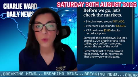 CHARLIE WARD DAILY NEWS WITH DREW DEMI SATURDAY 30TH AUGUST 2025