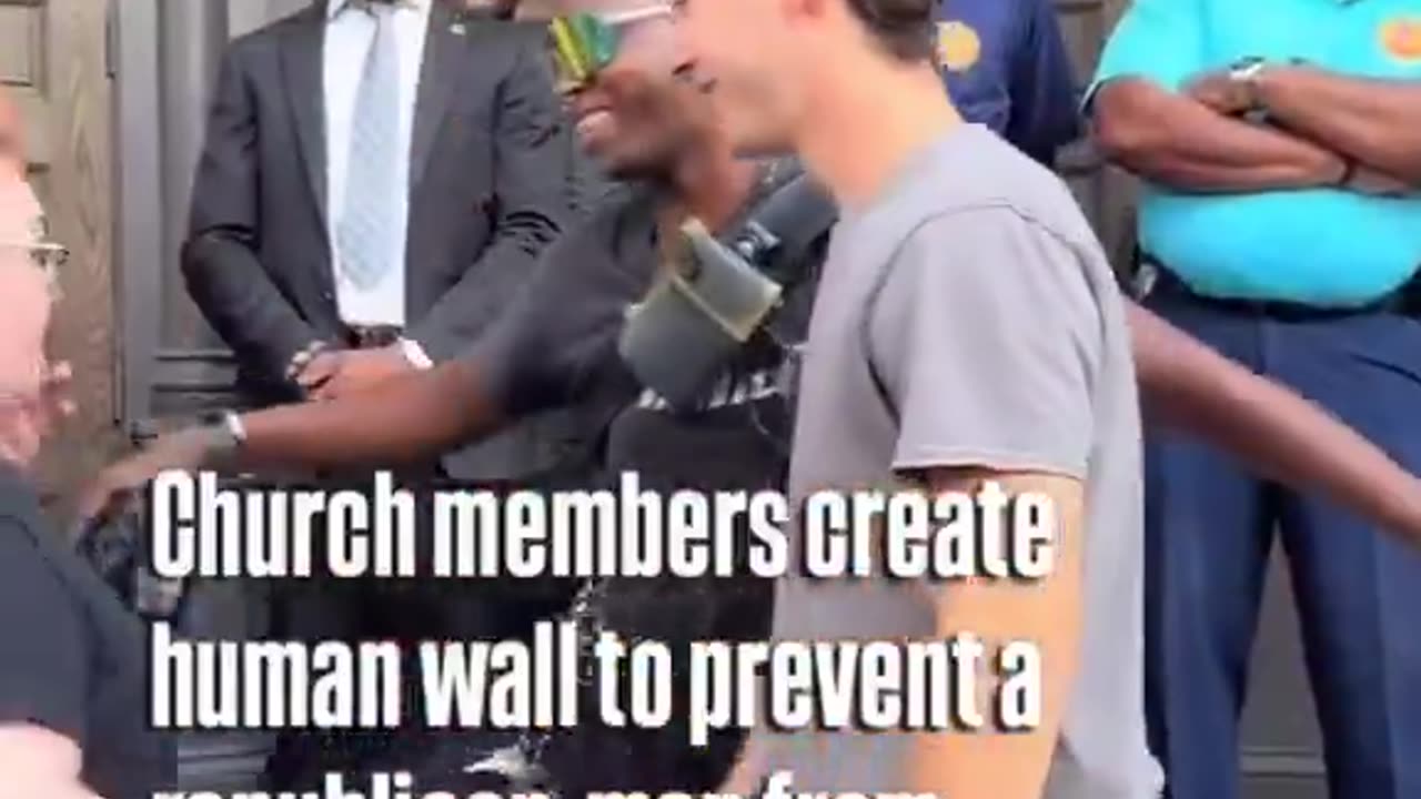A church in Philadelphia formed a ‘human wall’ to PREVENT a Conservative from entering..