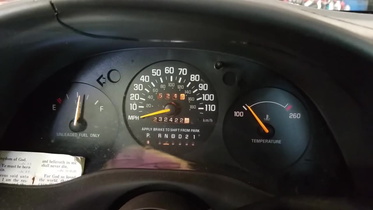Reset oil light 1998 Chevy Lumina