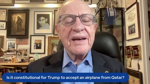 Is it constitutional for Trump to accept an airplane from Qatar?