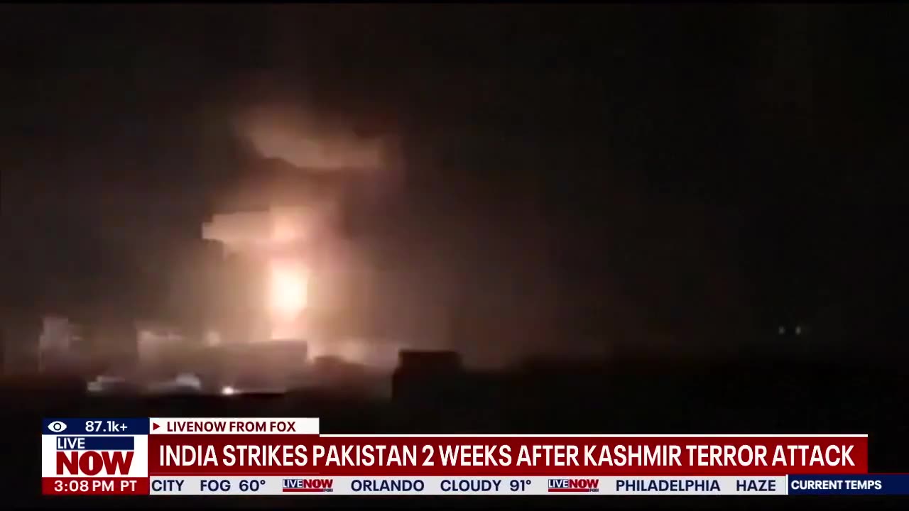 India launches missile strikes on Pakistan