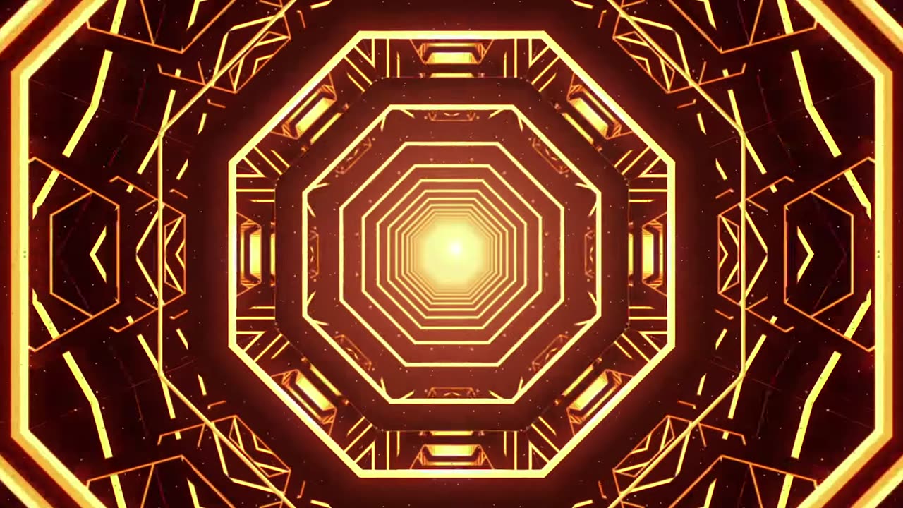 Abstract Sci-Fi Tunnel