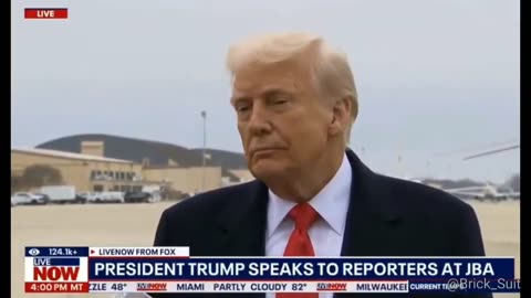 Reporter hits Trump in face with boom microphone.