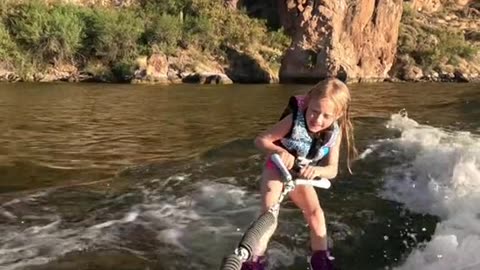 It's never to early to learn (via:@rowleyadventures) #wakeboarding
