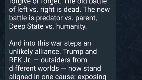 RFK JR. NAMES THE MONSTER 👹 BIDEN'S GOVERNMENT EXPOSED AS THE ENGINE BEHIND AMERICA'S CHILD TRAFFICKING NETWORK