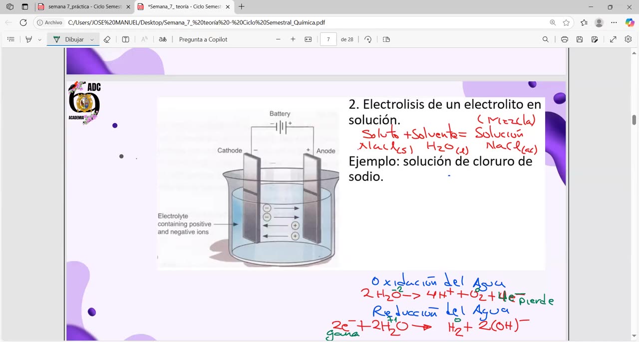 ADC SEMESTRAL PARALELO 2025 | Semana 07 | Química