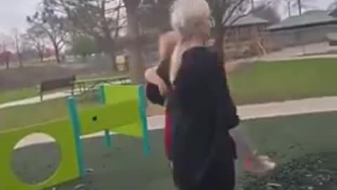 Based mother defending her child from a savage Somali