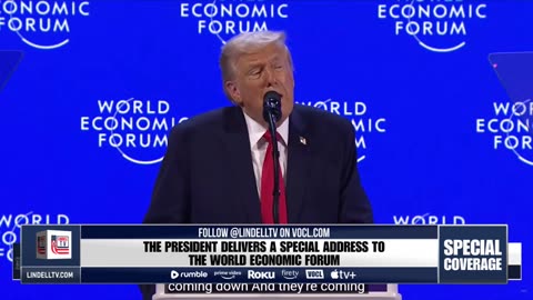 LIVE FROM DAVOS: PRESIDENT TRUMP DELIVERS A SPECIAL ADDRESS TO THE WEF