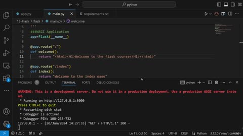 16.3 Integrating HTML With Flask Web App Krish Naik ML