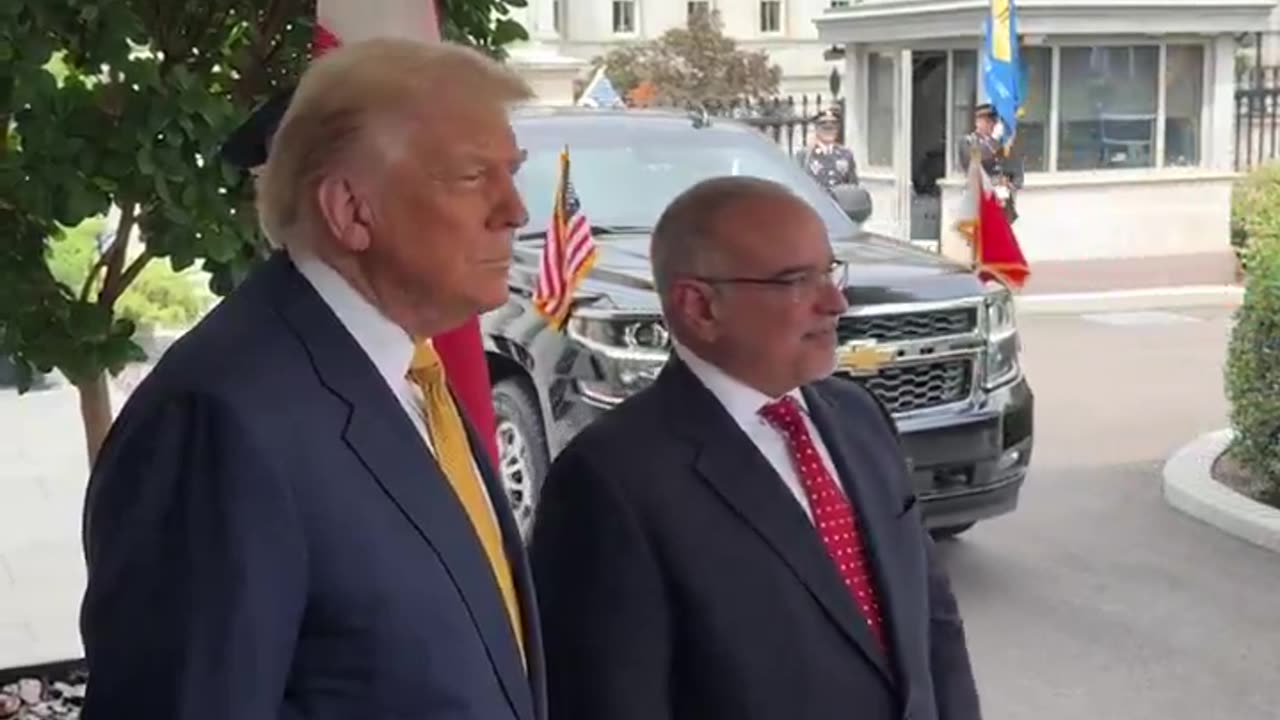 President Donald J. Trump welcomes the Crown Prince and Prime Minister of the Kingdom of Bahrain to the White House
