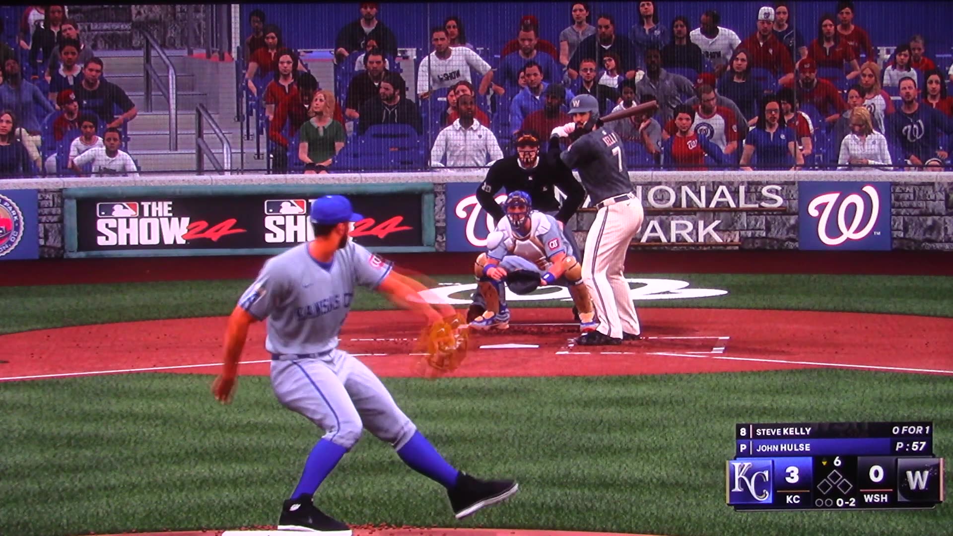 MLB The Show: Kansas City Royals vs Washington Nationals (S21 G90)