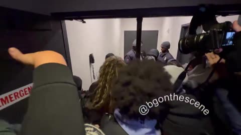 Protesters attempt to break into Canopy by Hilton Minneapolis Mill District to reach ICE agents