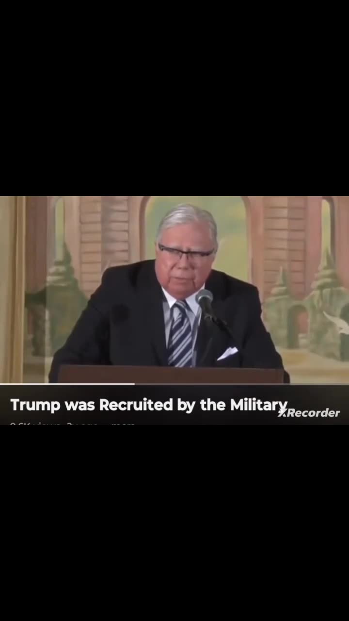 President Trump was RECRUITED to run for President by the Military